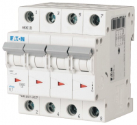 

Выключатель автоматический Eaton, PL7 4P 16A С 10кА 4М / 107329