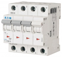 

Выключатель автоматический Eaton, PL7 4P 20A С 10кА 4М / 165179