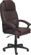 Кресло офисное Tetchair Bergamo кожзам (коричневый 36-36) - 