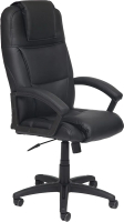 Кресло офисное Tetchair Bergamo кожзам (черный 36-6) - 
