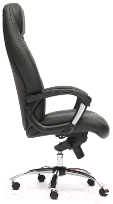 Кресло офисное Tetchair Boss люкс кожзам/хром (черный)