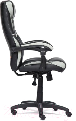 Кресло офисное Tetchair Cambridge кожзам/ткань (черный/светло-серый)