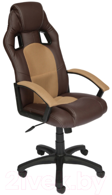 Кресло геймерское Tetchair Driver экокожа/ткань (коричневый/бронзовый)