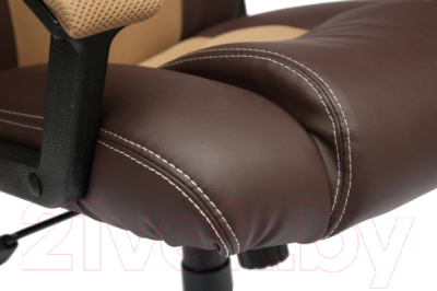 Кресло геймерское Tetchair Driver экокожа/ткань (коричневый/бронзовый)