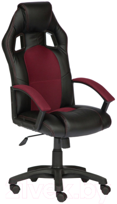 Кресло геймерское Tetchair Driver экокожа/ткань (черный/бордовый)