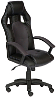 Кресло геймерское Tetchair Driver экокожа/ткань (черный/серый) - 