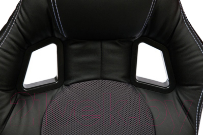 Кресло геймерское Tetchair Driver экокожа/ткань (черный/серый)
