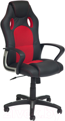 Кресло геймерское Tetchair Racer New экокожа/ткань (черный/красный)
