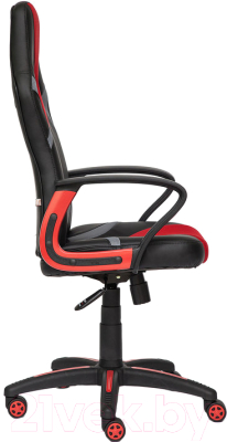 Кресло офисное Tetchair Runner экокожа/ткань (черный/красный)