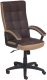 Кресло офисное Tetchair Trendy экокожа/ткань (коричневый/бронзовый) - 