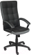Кресло офисное Tetchair Trendy экокожа/ткань (черный/серый) - 