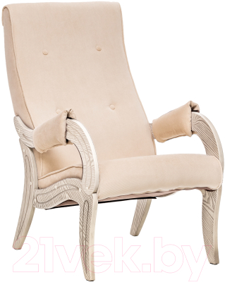 Кресло мягкое Glider 701 шпон 560x600x1000 (Verona Vanilla/шампань патина)