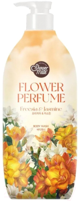 Гель для душа KeraSys Shower Mate Flower Perfume Парфюмированный жасмин (900мл)