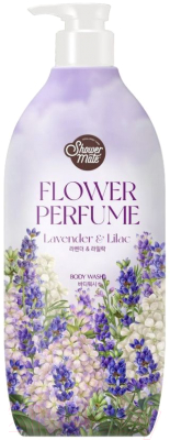 Гель для душа KeraSys Shower Mate Flower Perfume Purple Flower (900мл)