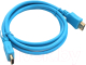 Кабель Omega HDMI-HDMI v.1.4 / OCHB41BL (1.5м, голубой) - 