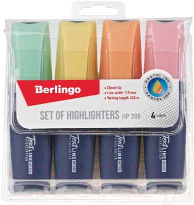 Набор маркеров Berlingo Textline HP200 / T5020 (4цв)
