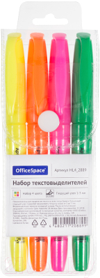 Набор маркеров OfficeSpace HL4_2889 (4цв)