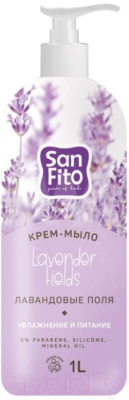 Мыло жидкое Sanfito Sensitive Лавандовые поля (1л)