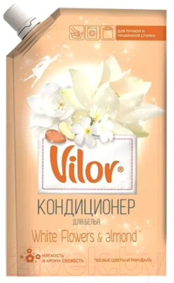 Кондиционер для белья Vilor Миндаль и белые цветы (1л)
