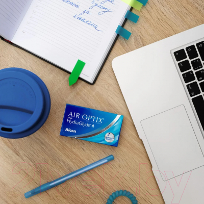 Изображение товара Комплект контактных линз Air Optix HydraGlyde Sph-0.50 R8.6 D14.2 (3шт)