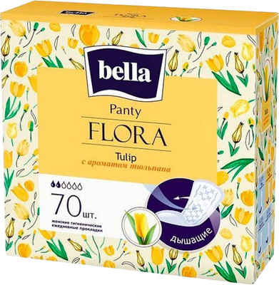 Прокладки ежедневные Bella Flora Tulip (70шт) - 