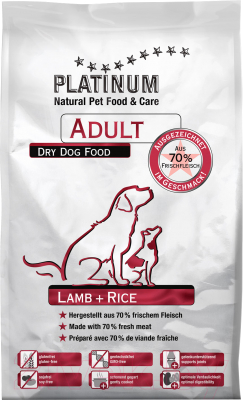 Сухой корм для собак PLATINUM Adult С ягненком и рисом (1.5кг)