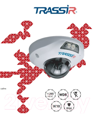 IP-камера Trassir TR-D4151IR1 (2.8мм)