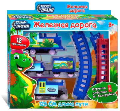 Железная дорога игрушечная Технодрайв Динозаврики / 2006B056-R8