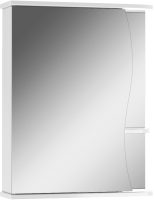 Шкаф с зеркалом для ванной Айсберг Волна 1-55 (левый) - 