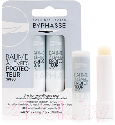 Бальзам для губ Byphasse Защитный SPF30 (2x4.8г)