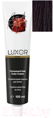 Крем-краска для волос Luxor Professional Стойкая 6.75 (100мл, темный блондин шоколадный махагоновый)