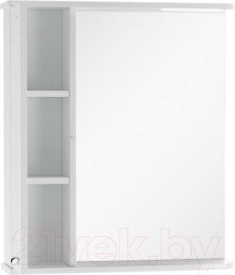 Шкаф с зеркалом для ванной Айсберг Классик 60 (левый)
