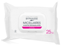 Салфетки для снятия макияжа Byphasse Мицеллярные для чувствительной кожи (25шт) - 