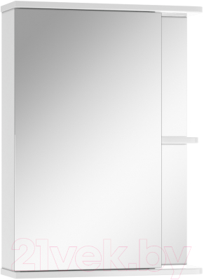 Шкаф с зеркалом для ванной Айсберг Норма 1-50 (левый)