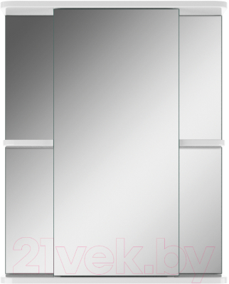 Шкаф с зеркалом для ванной Айсберг Норма 2-55 (левый)