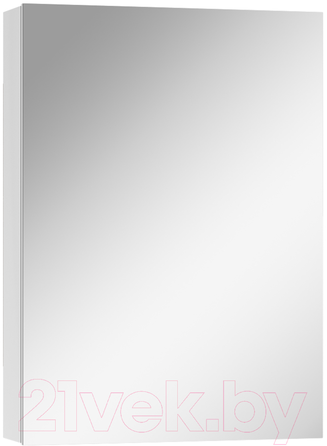 Шкаф с зеркалом для ванной Айсберг Норма 50 1 дверь