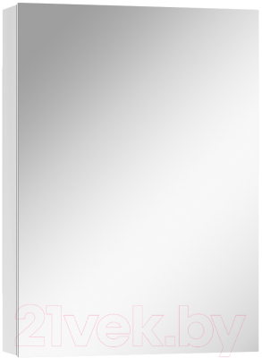 Шкаф с зеркалом для ванной Айсберг Норма 50 1 дверь
