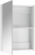 Миниатюра изображения товара Шкаф с зеркалом для ванной Айсберг Норма 50 1 дверь