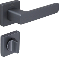 Ручка дверная Cebi Zip Flat SQ WC МР67 (антрацит/полимер) - 
