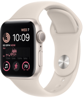 Умные часы Apple Watch SE 2 GPS 40mm MNJP3 / MNT33 (алюминий звездный свет/звездный свет спортивный) - 