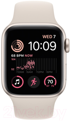 Умные часы Apple Watch SE 2 GPS 40mm MNJP3 / MNT33 (алюминий звездный свет/звездный свет спортивный)