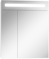 Шкаф с зеркалом для ванной Домино Аврора 60 (с подсветкой LED) - 
