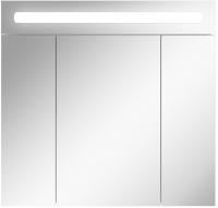 Шкаф с зеркалом для ванной Домино Аврора 75 (с подсветкой LED) - 