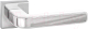 Ручка дверная Puerto Полента / INAL 539-03 MSW/CP (матовый супер белый/хром блестящий) - 