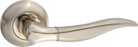 Ручка дверная Puerto Пиццелли / INAL 508-08 SN/NP (никель матовый/никель блестящий) - 