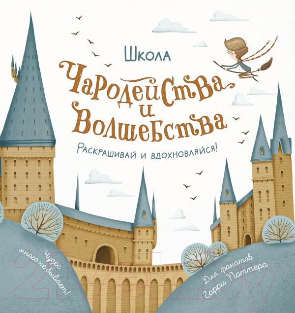 Раскраска АСТ Школа чародейства и волшебства. Для фанатов Гарри Поттера