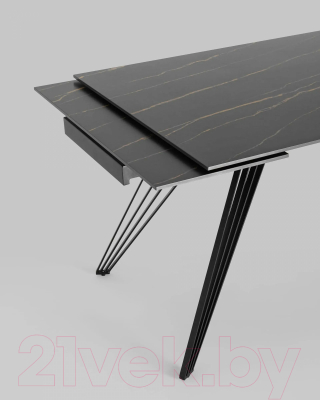 Обеденный стол Stool Group Пандора 160-240x90 / DF162T (керамика темный)