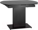 Обеденный стол Stool Group Хлоя 120-180x90 / DF120T Black (керамика темный) - 