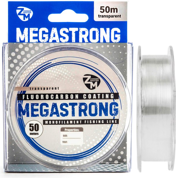 Леска монофильная ZanderMaster Megastrong 0.105мм 1.6кг / 11732 (50м)