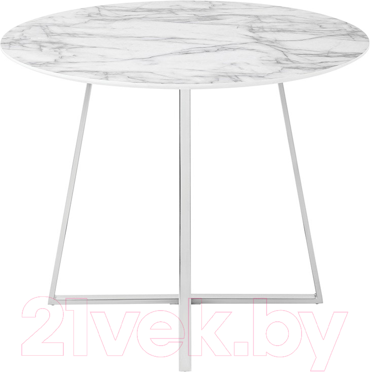 Обеденный стол Stool Group Дакота 100x100 / FDC8004 wh/chr